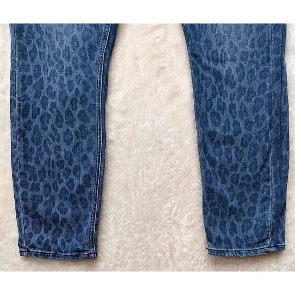 Jen7 7 for All Mankind Ankle Skinny Jeans in NightFall Leopard, Size 10 - Picture 9 of 14